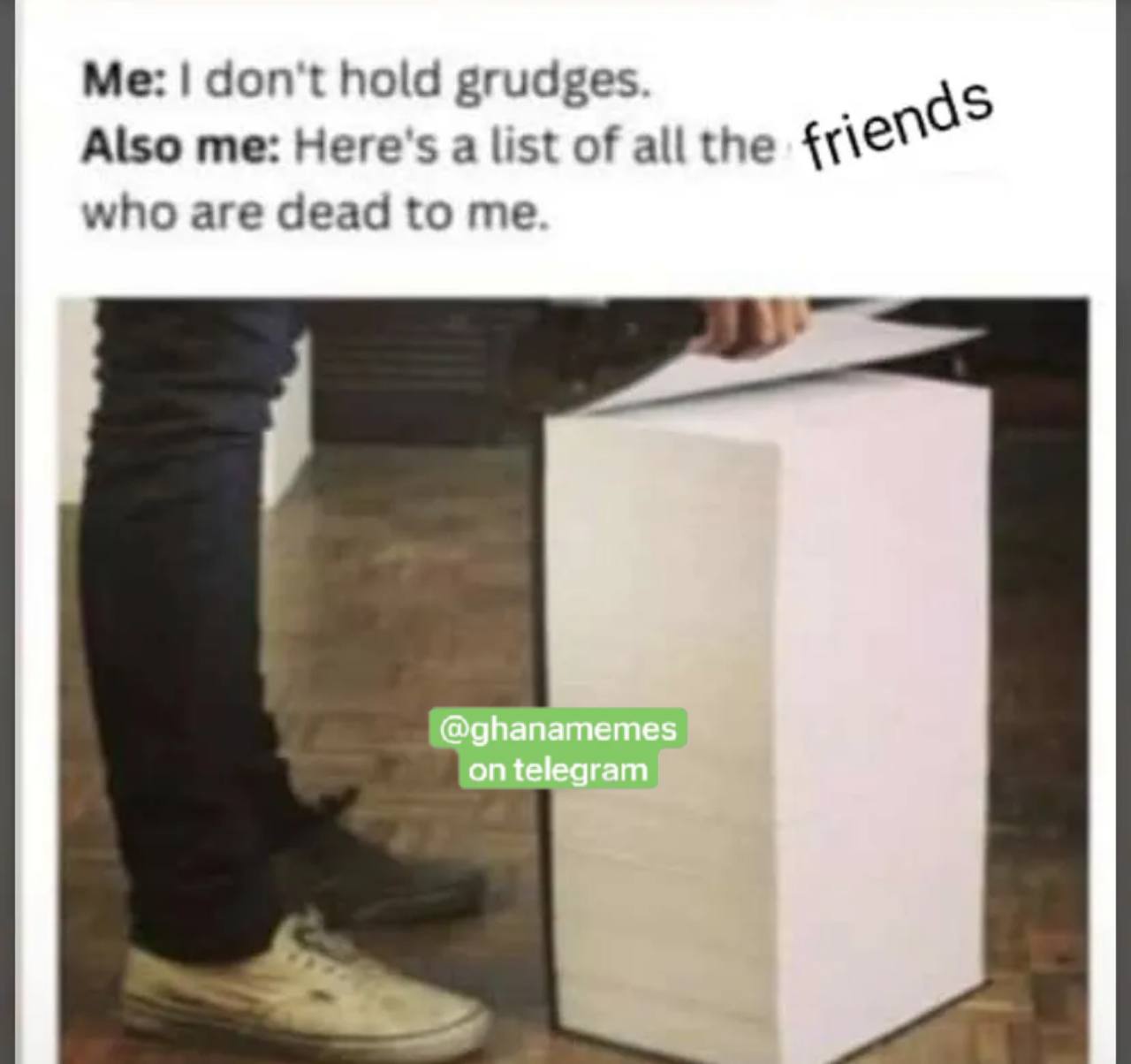 | Me:|dont hold grudges. as ‘Also me: Heres.a list of all the Aven" who are’ dead to:me..